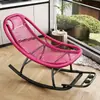 Mecedora Reclinable Adulto Puede Dormir Hogar Balcón Descanso para Almorzar Silla de Ocio Silla de Ratán Colorida Casual Silla para Persona Perezosa