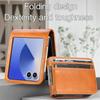 Funda de Teléfono Multifuncional con Ranura para Tarjeta Adecuada para Samsung Z Flip8 7/6/5/4/3 con Apertura Superior e Inferior para Pantalla Plegable Funda de Cuero
