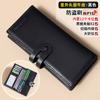 Cartera de cuero de la fábrica Guangzhou Banyanu, cartera de cuero para hombre, cartera de piel de vaca de gran capacidad, nueva cartera de negocios para hombre