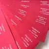 Cartulina Negra Completa del Fabricante Tarjeta Roja de Stock 120G-500G Tarjeta Etiqueta de Página Interior para Álbum de Fotos Hecho a Mano DIY Cartulina Dura