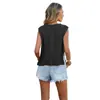 Bestseller de Amazon Sitio Independiente Primavera/Verano 2026 Chal sin Mangas de Color Sólido Suéter de Punto para Mujer Estilo Europeo y Americano Ropa para Mujer Transfronteriza