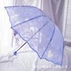 TEMU Dropshipping Exclusivo del Fabricante Transfronterizo Borde Festoneado Retro Arco del Paraíso Invertido Mariposa y otros Diseños Paraguas Transparente