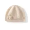 Gorro de punto cálido de moda hecho a mano de ganchillo, versátil para otoño e invierno, nuevo color liso, 100% cachemira pura, gorro a prueba de viento