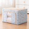 Caja de Almacenamiento para Ropa del Hogar Tela Oxford Caja de Almacenamiento Visual Plegable Caja para Edredones Canasta para Mudanzas y Empaque