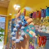 Llavero de oso de hielo de acrílico luminoso de dibujos animados, colgante de muñeca linda para niña, adornos para pulsera, bolsa