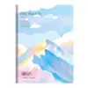 Caderno de Inglês Quatro Linhas Três Grades Capa Plástica Ponto de Conhecimento de Inglês Caderno Manuscrito A5 Espessado Caderno de Lição de Casa de Inglês