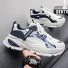 Zapatos de hombre, nuevas zapatillas de malla transpirables primavera-verano, zapatillas tipo "dad shoes" de suela gruesa para hombre, populares y modernas zapatillas de running de suela blanda