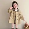 Gabardina para Niña Estilo Primavera y Otoño 2026 Nuevo Estilo Infantil Elegante de Longitud Media Ropa de Otoño Bebé Niña Estilo Británico Top