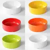 Tazón Pequeño de Melamina Vajilla Imitación Porcelana Olla Caliente Huevo al Vapor Verdura al Vapor Tazón Plano para Ensalada Fondo Plano Plástico Tazón Pequeño