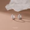 Pendientes de plata de ley s925 con diamantes, ligeros, elegantes, de lujo, con microincrustaciones de diamantes, diseño personalizado, venta al por mayor