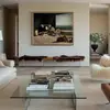 Estilo Wabi-Sabi Pintura Decorativa de Pared de Fondo para Sofá de Sala de Estar Arte de Nicho Retro Pintura Colgante de Entrada de Dormitorio de Alta Gama