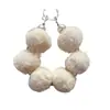 Nueva cadena colgante de pompón colorido de felpa, decoración para funda de teléfono, accesorio de anillo de resorte pintado creativo, decoración para bolso de mujer