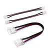 Conector Hebilla Sin Soldadura Cob 2P 8mm 10mm Tira de Luz Suave Monocolor Línea de Conexión Hebilla de Cristal Esquina en Forma de L