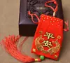 Festival del Bote del Dragón Bolsa Retro de Paz y Bendición Materiales para Manualidades Tela de Terciopelo Colgante de Alta Gama Accesorio Portátil para Llevar