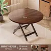 Mesa plegable, mesa de comedor, adecuada para apartamentos pequeños, mesa plegable para propiedades de alquiler, mesa exterior portátil, mesa redonda para puestos de mercado