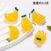 Paisaje en Miniatura Simulación Frutas Luminosas Verduras Comida Juguete Figura de Resina Pinza para el Cabello Decoración DIY Accesorios Figura Pequeña Tridimensional