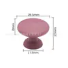 Manija de Plástico con Forma de Hongo, Manija Sencilla para Puerta de Gabinete y Armario, Manija Redonda Pequeña de Plástico de Color para Puerta de Armario
