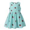 Vestido Nuevo Estilo Primavera y Verano de Comercio Exterior para Niñas, Vestido Infantil Sin Mangas Estilo Coreano Estampado, Vestido de Princesa para Bebé Niña