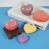 Molde de Silicona para Vela de Amor de Lana Estéreo Tejida Día de San Valentín DIY Molde para Gotear Gel para Pastel de Chocolate con Forma de Corazón