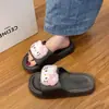 Em Estoque Entrega Rápida Moda Gato Kt Sapatos de Dedo Confortáveis com Solado Grosso para Meninas Verão Outdoor Tendência Estilo Fada Coreano