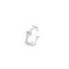 Plata de Ley 999 Plata para Pie Trébol de Cuatro Hojas Clip para Oreja Nuevo Moda para Mujer Pendientes Elegantes Simples Versátil Joyería de Oreja de Gama Alta