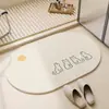 Tapetes de piso de terra de diatomáceas rígidos feitos sob medida para banheiros, tapetes absorventes, tapetes antiderrapantes para uso doméstico, tapetes de piso de terra de diatomáceas naturais