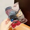 Pacote com 20 Elásticos de Cabelo em Lata, Novos Elásticos Estilo Transfronteiriço, Cordas de Cabelo Grossas de Alta Elasticidade, Elásticos Simples para Cabelo