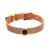Pulseira de Aço Inoxidável Estilo Europeu e Americano Pulseira de Relógio com Números Romanos Pulseira Dourada Retrô Não Desbota