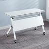 Mesa de Conferência Dobrável, Mesa Longa Removível de Emenda com Rodas, Mesa de Estudo Multiuso, Combinação de Mesa Dobrável Dupla para Treinamento