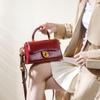 Bolso Pequeño Cuadrado Transfronterizo para Mujer 2025 Nuevo Bolso de Mano Rojo Bolso de Boda Tendencia de Moda Bolso Pequeño de Hombro Cruzado Venta al por Mayor