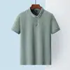 Camisa Polo de Manga Curta para Homens, Novo Estilo de Verão, Camiseta Fresca, Respirável e Confortável de Manga Meia para Jovens, Fashion e Versátil, até 8XL