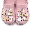 Set de 10 Piezas de Amuletos para Zapatos de Perro con Dibujo de Línea de Dibujos Animados, Estilo Japonés Personalizado DIY Desmontables Accesorios para Zapatos