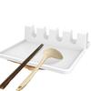 Soporte de Silicona para Cuchara, Base para Cuchara, Rascador para Palillos, Tenedor, Base de Almacenamiento para Cucharas, Estante de Almacenamiento Multifuncional para Encimera de Cocina