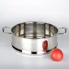 Cesta Vaporera con Rejilla de Acero Inoxidable Elevada y Engrosada, 16cm-40cm, para Uso Doméstico