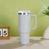 Copo de Carro Transfronteiriço 40oz Segunda Geração Aço Inoxidável 304 Copo Térmico Isolamento Térmico e Isolamento Frio Grande Capacidade Alça Copo de Gelo