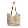 Bolsa de Playa Tejida Casual Grande para Mujer 2026 Nuevo Estilo Caliente de Verano Bolso de Hombro de Gran Capacidad