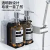 Dispensador Manual de Sabonete Hotel Banheiro Shampoo Gel de Banho Frasco Dosador Tipo Pressão Simples Álcool em Gel para Mãos