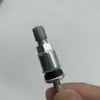 Tapa de válvula de aleación de aluminio apta para coches americanos Mustang monitoreo de presión de neumáticos negro