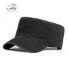 Gorra de Béisbol de Algodón Puro Transpirable Lavable Delgada para Hombre, Sombrero Plano Simple Retro Británico para Hombre