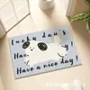 Alfombra de Baño de Dibujos Animados, Felpudo Absorbente Antideslizante para Puerta de Baño, Alfombra Gruesa de Imitación Cachemir para Sala de Estar, Manta para Mesita de Noche de Dormitorio