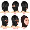 Mascarilla de seda helada, tocado sexy, máscara de cara completa para hombres y mujeres, disfraz BDSM, máscara para juego de rol