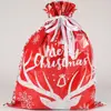 Bolsas de Regalo Navideñas Transfronterizas 2026 Modelo Nuevo Amazon Más Vendido Set de Bolsas de Regalo Navideñas Bolsa con Cordón Bolsa de Dulces