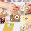 Pegatinas de Dinosaurio Enrollables de Ánimo para Niños Pegatinas de Recompensa para Jardín de Infancia Patrón de Animales de Dibujos Animados Etiquetas Decorativas Transfronterizo