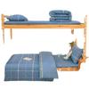 Conjunto de Cama Estudantil de Algodão 40S Desenho Animado Conjunto de Seis Peças Almofada Colchão Dormitório de Funcionários Edredom Conjunto de Três Peças de Algodão Puro