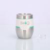 Procesando taza de huevo de acero inoxidable de 12 oz personalizada, doble pared al vacío, taza de huevo en forma de U, creativa, compacta, copa para vino tinto, punto