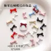 Mini Laços Decorações para Unhas Atacado Cor Mista Tamanho Francesa Gravata Resina DIY Acessórios de Decoração para Unhas