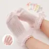 Calcetines de Verano Finos para Niñas 2026 Calcetines de Encaje para Bebé Calcetines Blancos de Baile para Niños Primavera y Verano