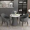 Sofá Minimalista Moderno de Lujo Ligero, Mesa Pequeña y Sillas, Área de Recepción de Negocios, Hotel, Sala de Negociación, Salón de Belleza, Sala de Exhibición, Mesa y Sillas de Ocio