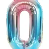 32 polegadas colorido gradiente digital filme de alumínio balão decoração de festa de aniversário gradiente digital filme de alumínio balão