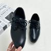Zapatos de Cuero para Niño Negro Punta Afilada Suela Blanda Zapatos de Rendimiento para Niños Zapatos Escolares Primavera y Otoño Nuevo Estilo Británico Zapatos de Estudiante